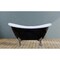 Castello Usa Daphne 59" Clawfoot Acrylic Freestanding Bathtub in Black W/ Chrome Feet CB-26-59-B-T-CH - alternate 5